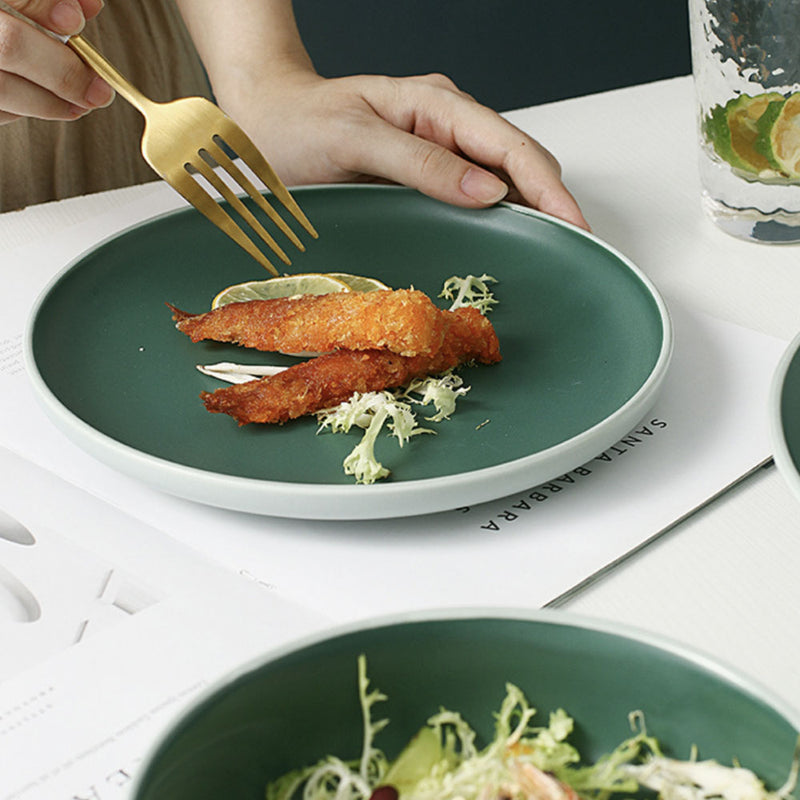 Zoella Snack Plate Green - Serving plate, snack plate, dessert plate | Plates for dining & home decor