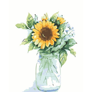 Still Life Sunflower DIY Painting By Numbers Kit