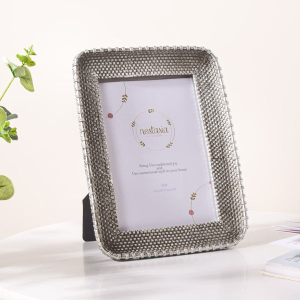 Silver Glam Rectangle Photo Frame - Picture frames and photo frames online | Home decor online