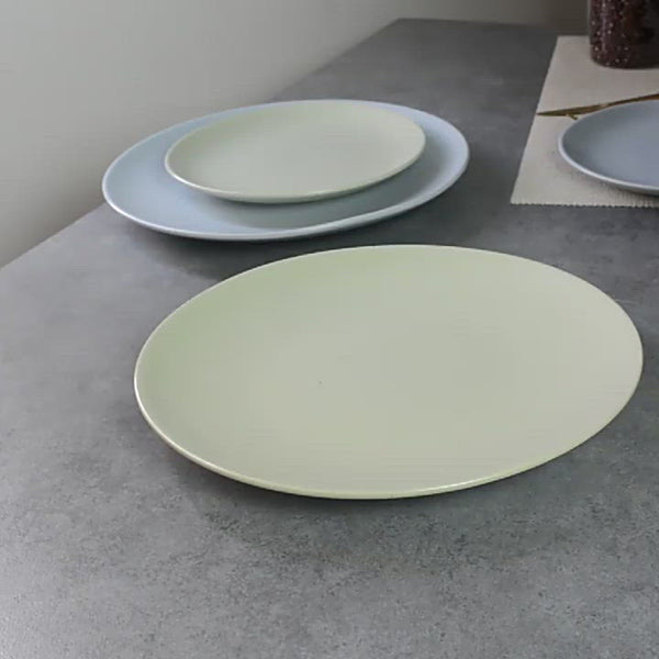 Pixie Glaze Snack Plate Green 8 Inch