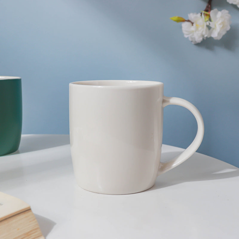 White Dreamy Teacup- Mug for coffee, tea mug, cappuccino mug | Cups and Mugs for Coffee Table & Home Decor