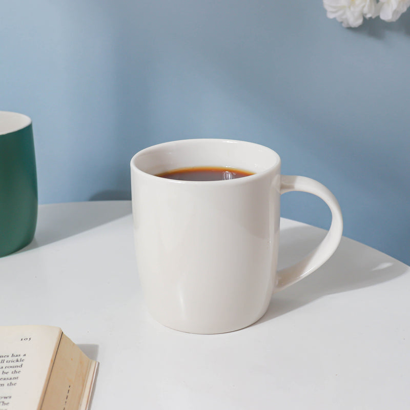White Dreamy Teacup- Mug for coffee, tea mug, cappuccino mug | Cups and Mugs for Coffee Table & Home Decor