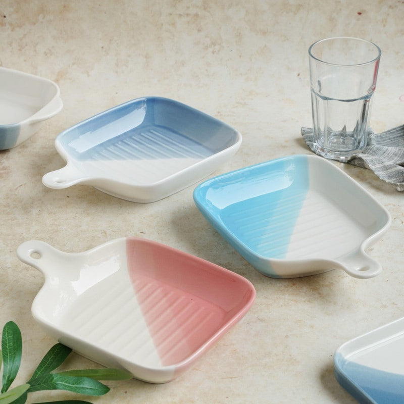 Ombre Plate With Handle - Baking Tray