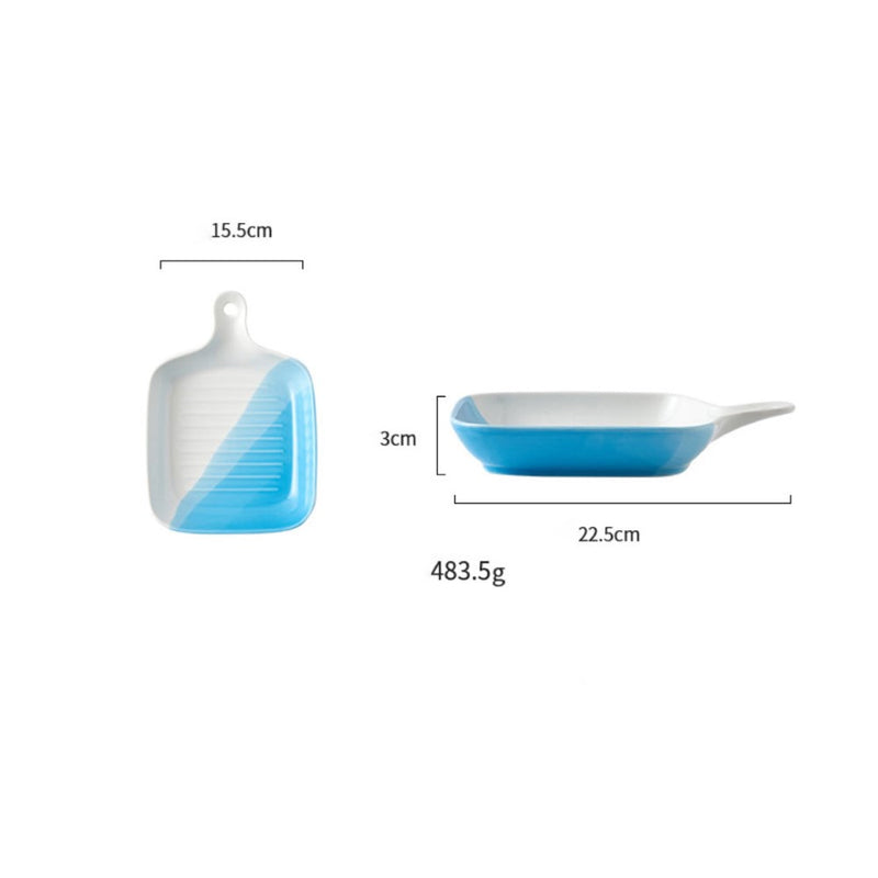 Ombre Plate With Handle - Baking Tray
