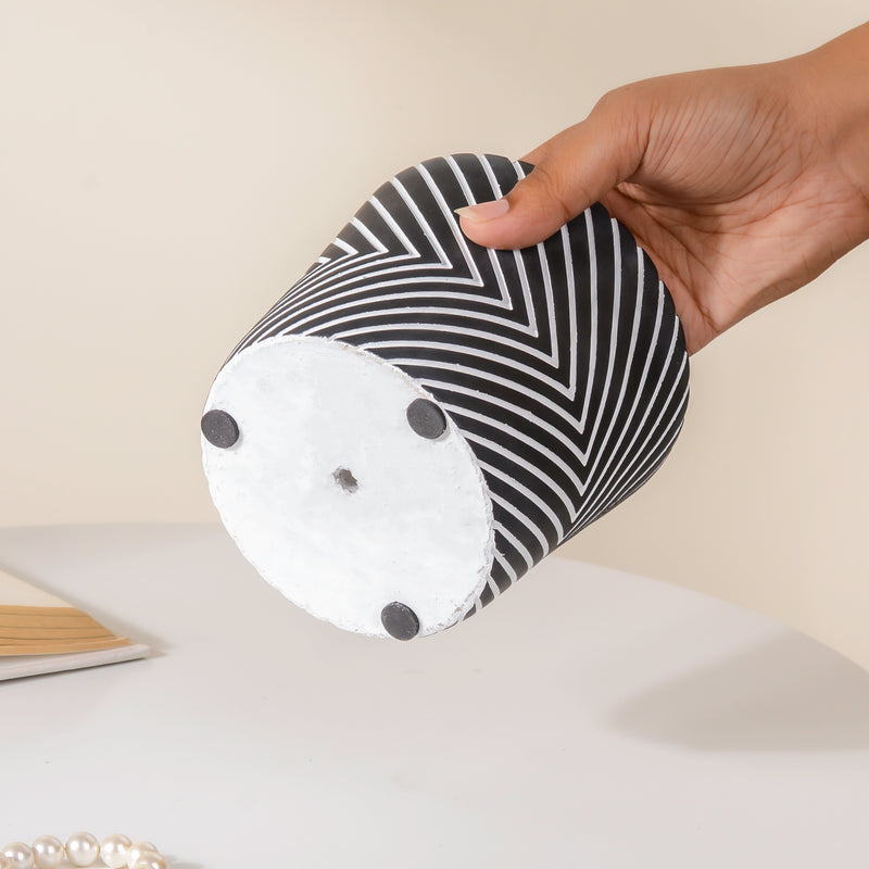 Horizontal Chevron Pot Small - Indoor planters and flower pots | Home decor items