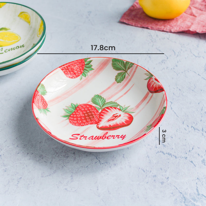 Fresh Fruit Plate Small - Serving plate, snack plate, dessert plate | Plates for dining & home decor