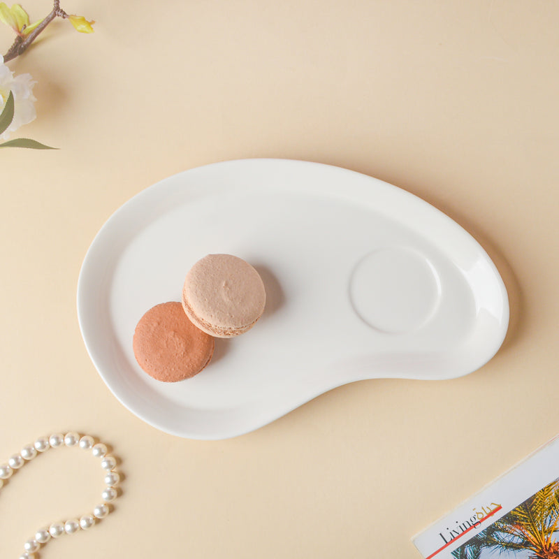 Riona Butterfly Snack Plate and Cup Set White- Tea cup, coffee cup, cup for tea | Cups and Mugs for Office Table & Home Decoration