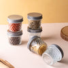 Textured Mason Jar Small Set of 6 - Jar