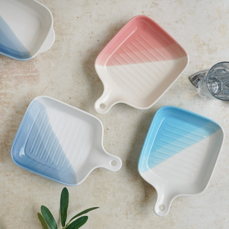 Ombre Plate With Handle - Baking Tray