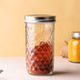 Textured Mason Jar Large Set of 4 - Jar