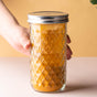 Textured Mason Jar Large Set of 4 - Jar