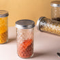 Textured Mason Jar Large Set of 4 - Jar