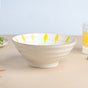Teardrop Textured Ramen Bowl Yellow 550 ml - Soup bowl, ceramic bowl, ramen bowl, serving bowls, salad bowls, noodle bowl | Bowls for dining table & home decor