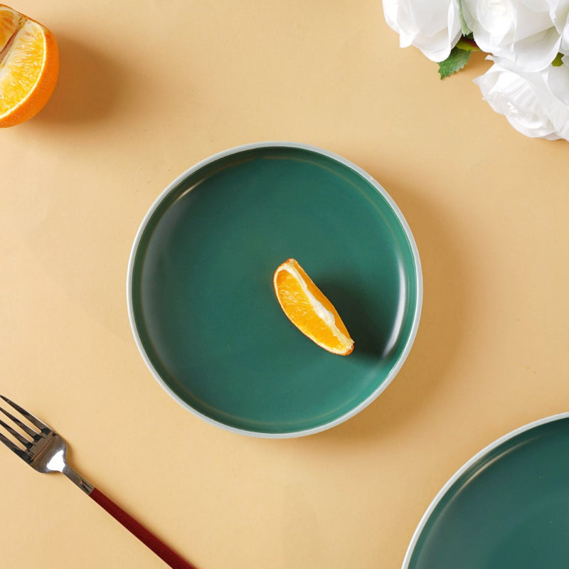 Zoella Snack Plate Green - Serving plate, snack plate, dessert plate | Plates for dining & home decor