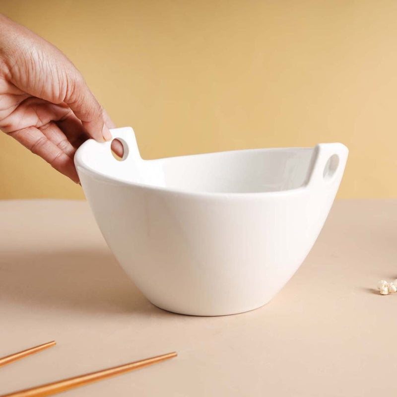 Monochrome Soup Bowl 500 ml - Soup bowl, ceramic bowl, ramen bowl, serving bowls, salad bowls, noodle bowl | Bowls for dining table & home decor