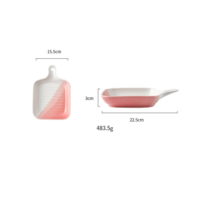 Ombre Plate With Handle - Baking Tray