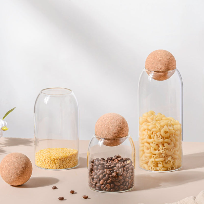 Large Jar with Cork Lid - Jar