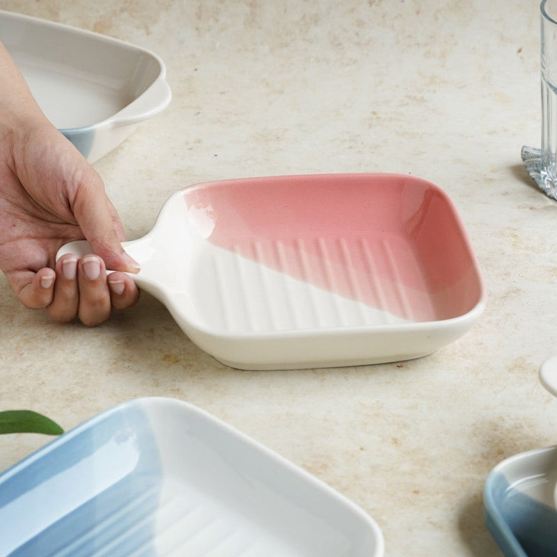 Ombre Plate With Handle - Baking Tray