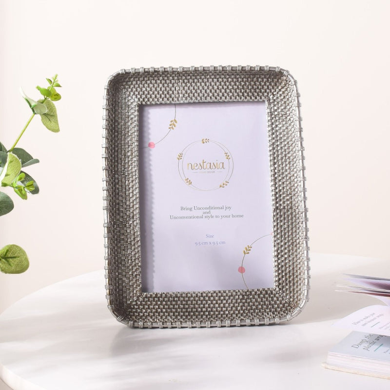 Silver Glam Rectangle Photo Frame - Picture frames and photo frames online | Home decor online