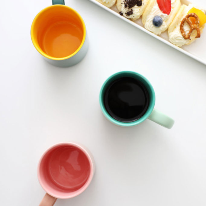 Colour Pop Ceramic Mug- Mug for coffee, tea mug, cappuccino mug | Cups and Mugs for Coffee Table & Home Decor