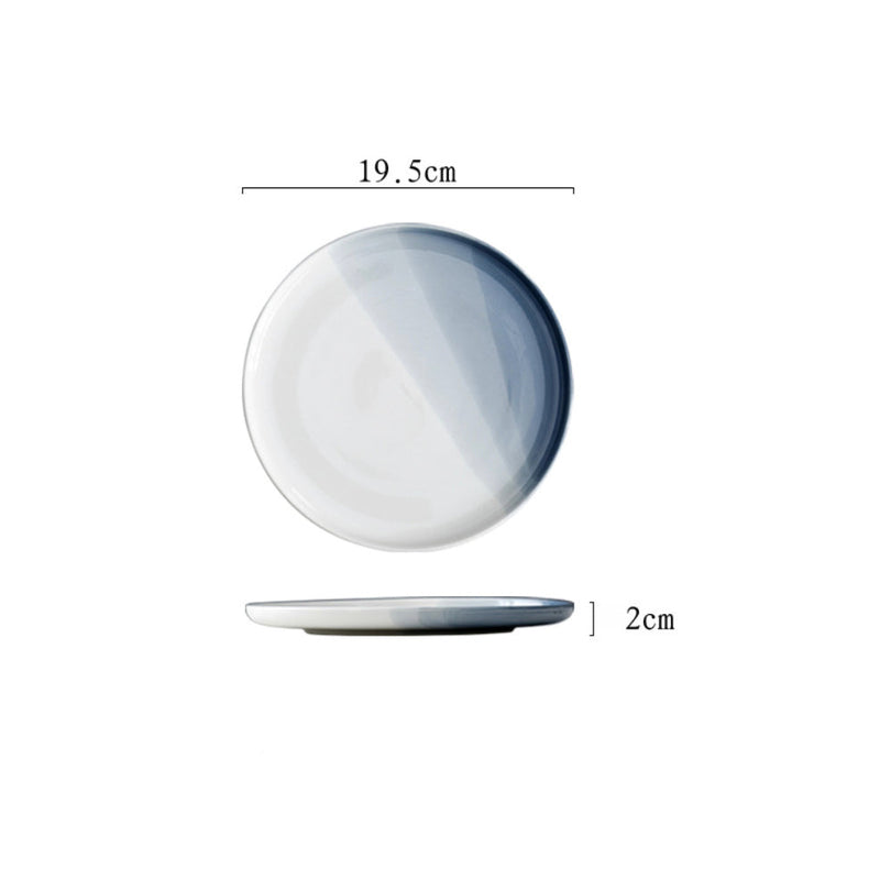 Ombre Snack Plate Grey 7 Inch - Serving plate, snack plate, dessert plate | Plates for dining & home decor
