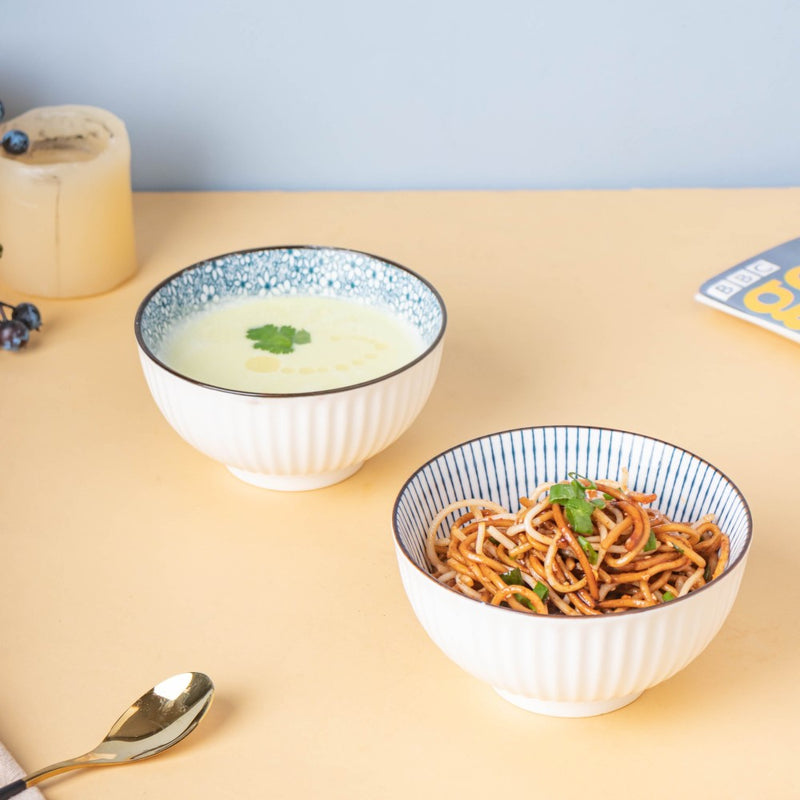 Meraki Side Bowl 250 ml - Bowl,ceramic bowl, snack bowls, curry bowl, popcorn bowls | Bowls for dining table & home decor