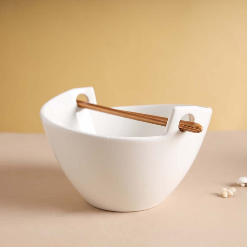 Monochrome Soup Bowl 500 ml - Soup bowl, ceramic bowl, ramen bowl, serving bowls, salad bowls, noodle bowl | Bowls for dining table & home decor