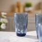 Blue Swirl Drinking Glass Set of 6