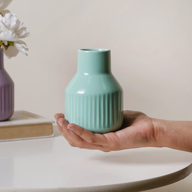 Glossy Decorative Flower Pot - Flower vase for home decor, office and gifting | Home decoration items