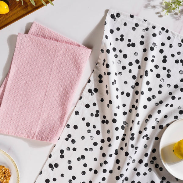 Soft Reusable Cotton Towel Set Of 2