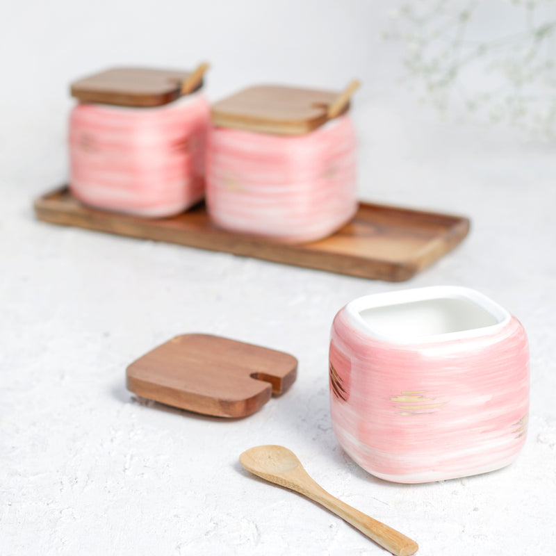 Pink Spice Jar Set - Jar
