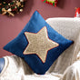 Sequin Star Velvet Cushion Cover 16 Inch X 16 Inch