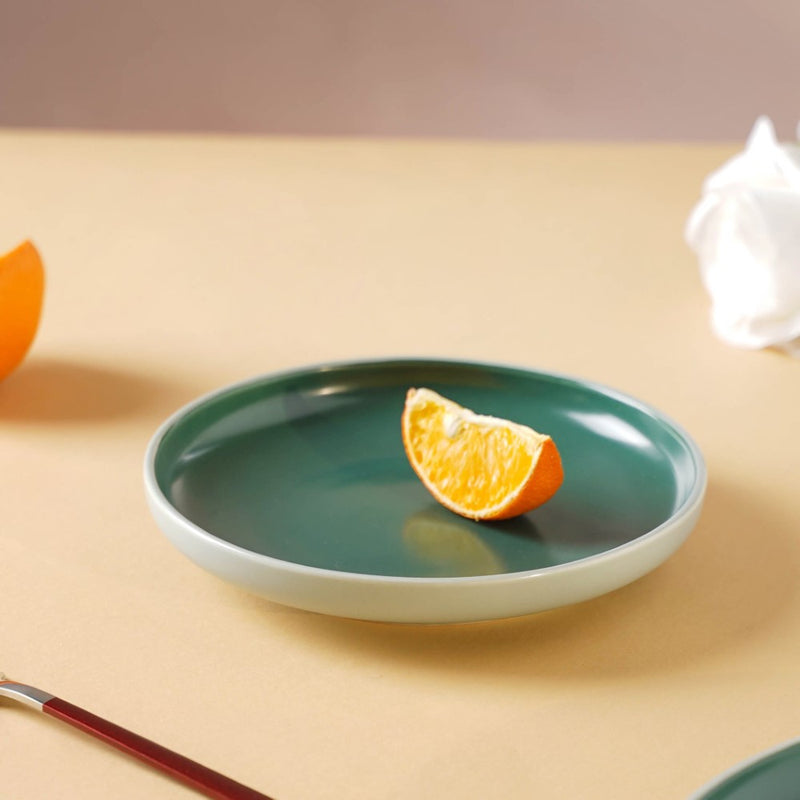 Zoella Snack Plate Green - Serving plate, snack plate, dessert plate | Plates for dining & home decor