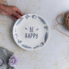Ceramic Plate for Snacks Set of 2 - Serving plate, snack plate, dessert plate | Plates for dining & home decor