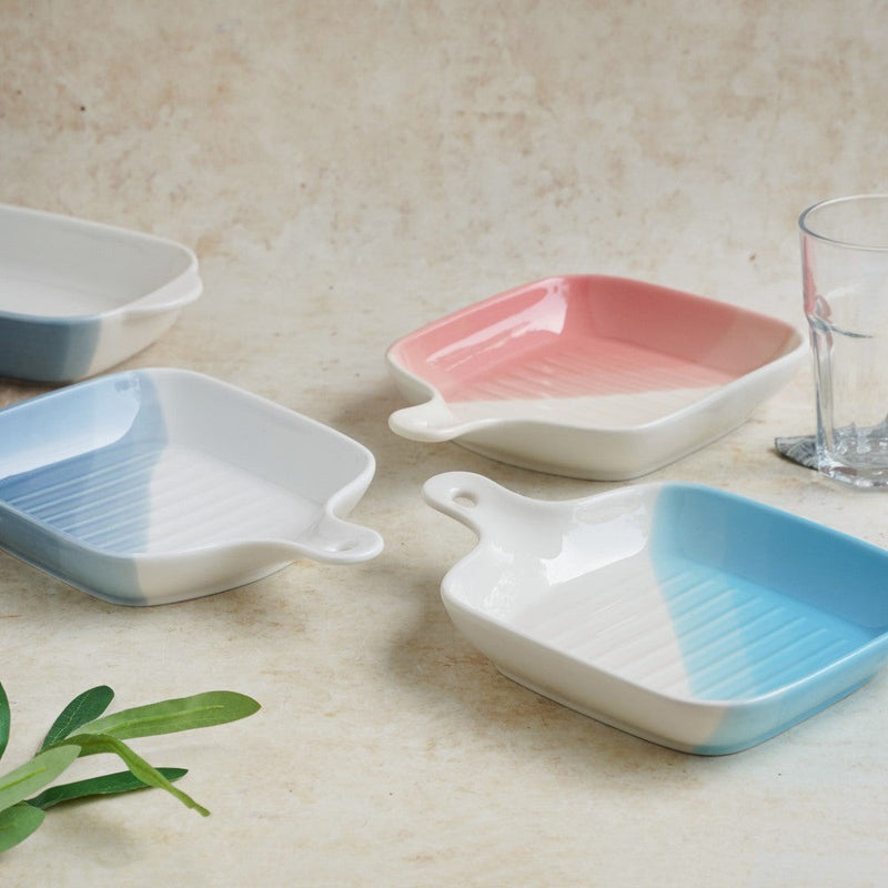 Ombre Plate With Handle - Baking Tray