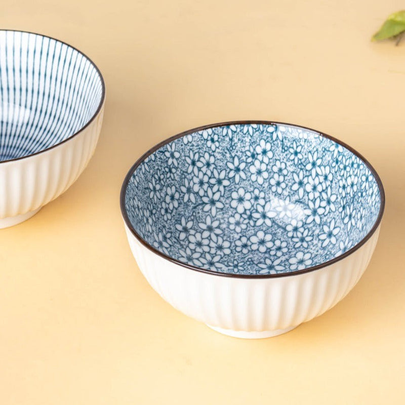 Meraki Side Bowl 250 ml - Bowl,ceramic bowl, snack bowls, curry bowl, popcorn bowls | Bowls for dining table & home decor