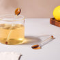 Glass Tea Spoon Set of 2 Brown