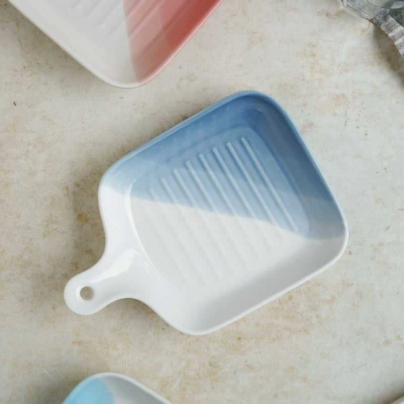 Ombre Plate With Handle - Baking Tray