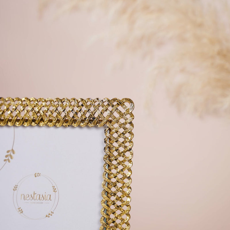 Golden Helical Photo Frame - Picture frames and photo frames online | Living room decoration items