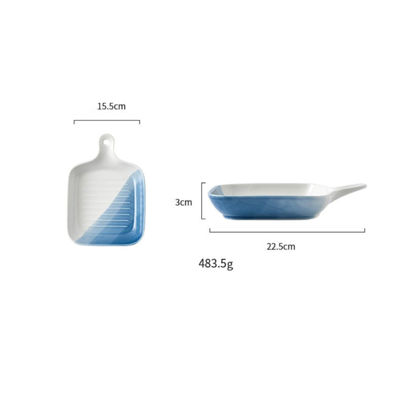 Ombre Plate With Handle - Baking Tray