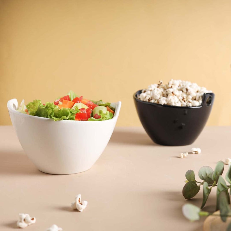 Monochrome Soup Bowl 500 ml - Soup bowl, ceramic bowl, ramen bowl, serving bowls, salad bowls, noodle bowl | Bowls for dining table & home decor