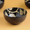 Natura Bowls Black - Bowl, ceramic bowl, serving bowls, noodle bowl, salad bowls, bowl for snacks, large serving bowl | Bowls for dining table & home decor