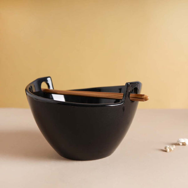 Monochrome Soup Bowl 500 ml - Soup bowl, ceramic bowl, ramen bowl, serving bowls, salad bowls, noodle bowl | Bowls for dining table & home decor
