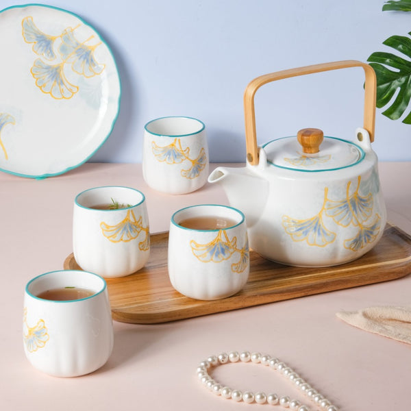 Vintage Teapot and Cup Set - Tea cup set, tea set, teapot set | Tea set for Dining Table & Home Decor