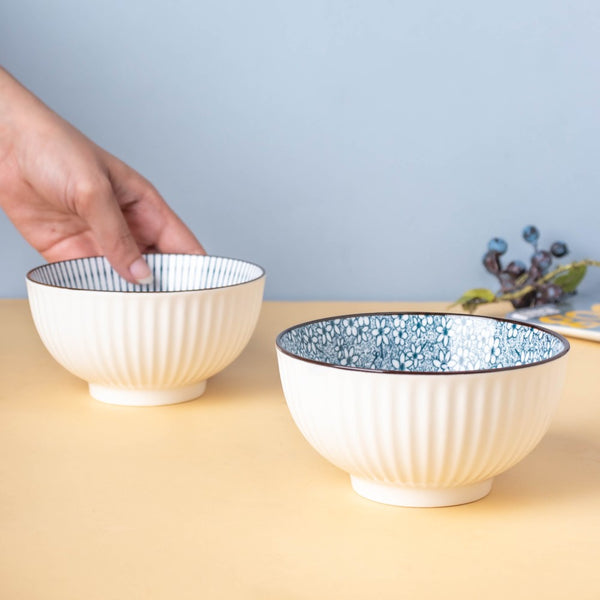 Meraki Side Bowl 250 ml - Bowl,ceramic bowl, snack bowls, curry bowl, popcorn bowls | Bowls for dining table & home decor