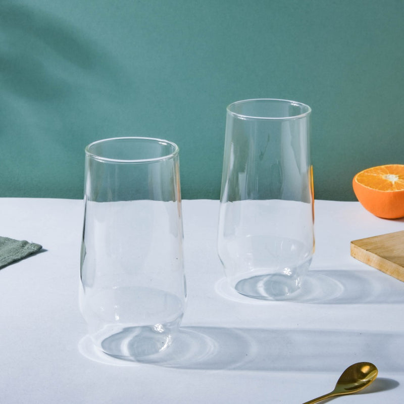 Sleek Glass Tumbler Set of 2