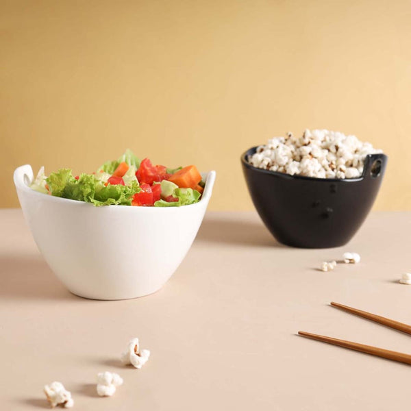 Monochrome Soup Bowl 500 ml - Soup bowl, ceramic bowl, ramen bowl, serving bowls, salad bowls, noodle bowl | Bowls for dining table & home decor