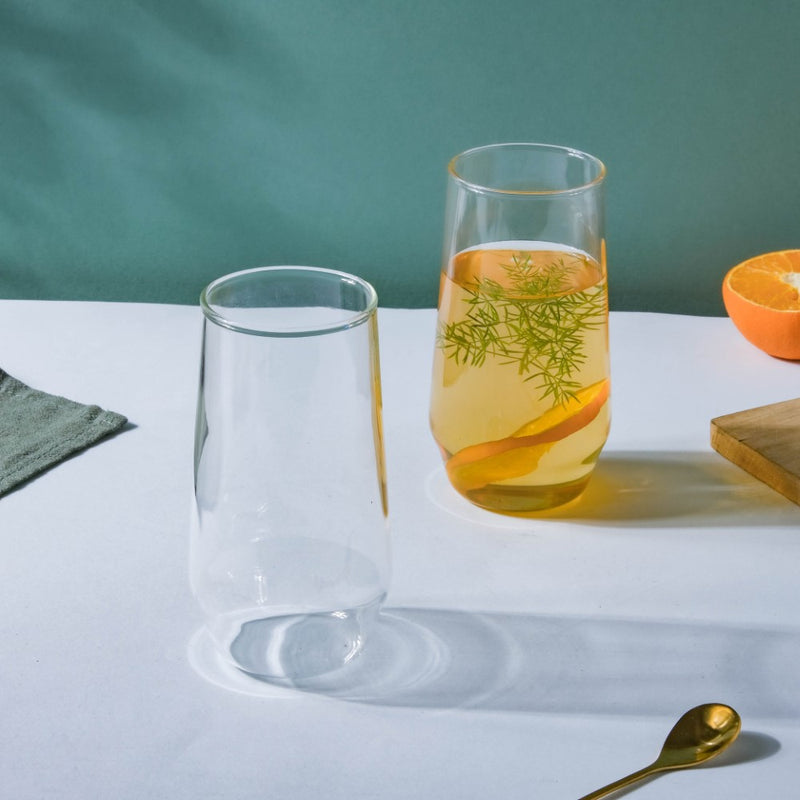 Sleek Glass Tumbler Set of 2