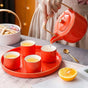 Luxury Tea Set Orange - Tea set, tea cup set, teapot set | Tea set for Dining table & Home decor