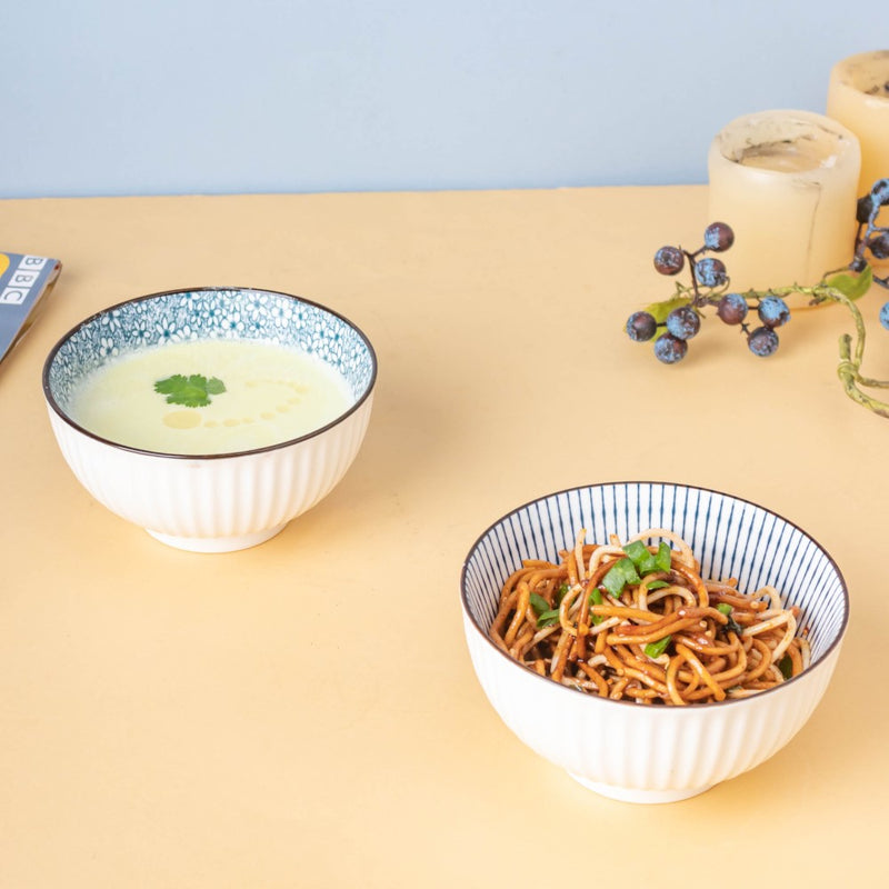 Meraki Side Bowl 250 ml - Bowl,ceramic bowl, snack bowls, curry bowl, popcorn bowls | Bowls for dining table & home decor